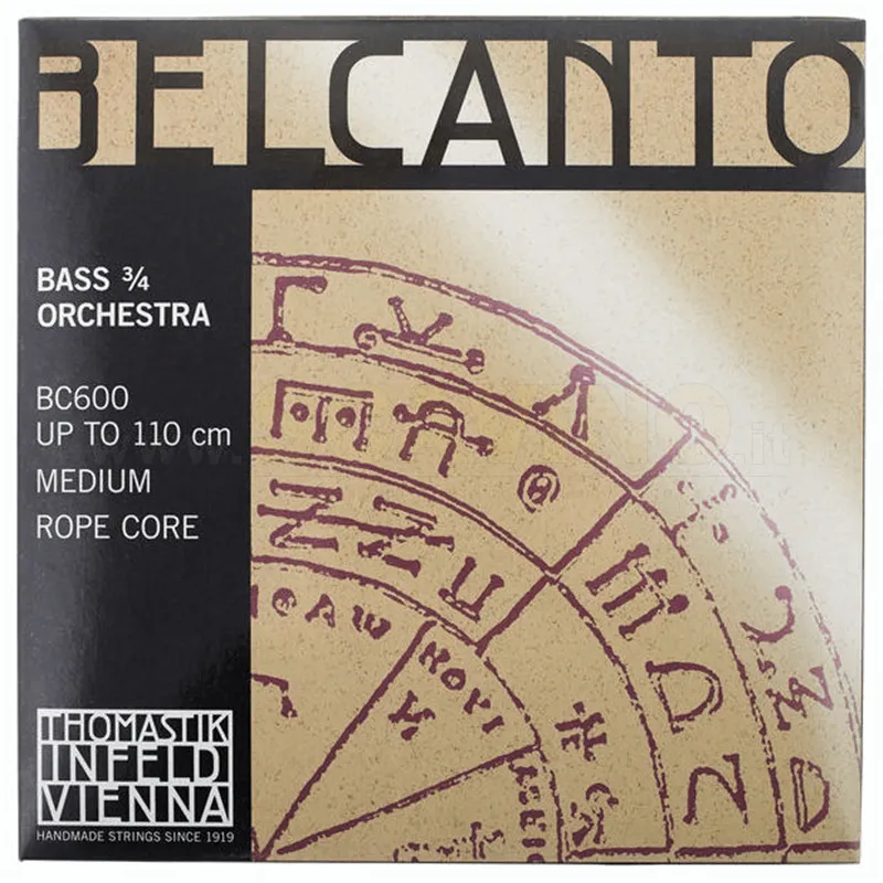 Spedizione Espresso Thomastik BC600 Belcanto Contrabbasso set 3/4 Orchestra