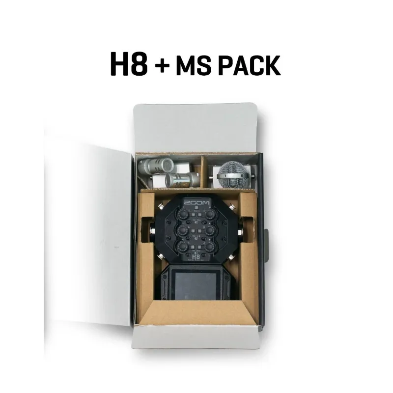 Zoom H8 MS Pack Registratore a 8 Tracce con Capsula XYH6 MSH6 Ordina Subito
