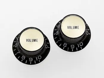 A Buon Prezzo AllParts PK-3294-023 Black Reflector Volume Knobs < Lenzotti Strumenti Musicali