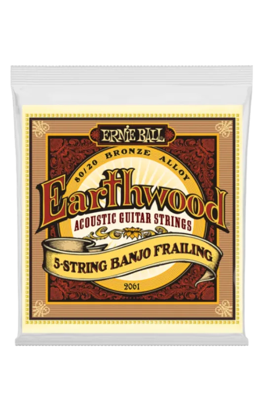 Economico 2061 Earthwood Banjo Frailing Terminate ad Anello Bronzo 80/20 Centro Chitarre
