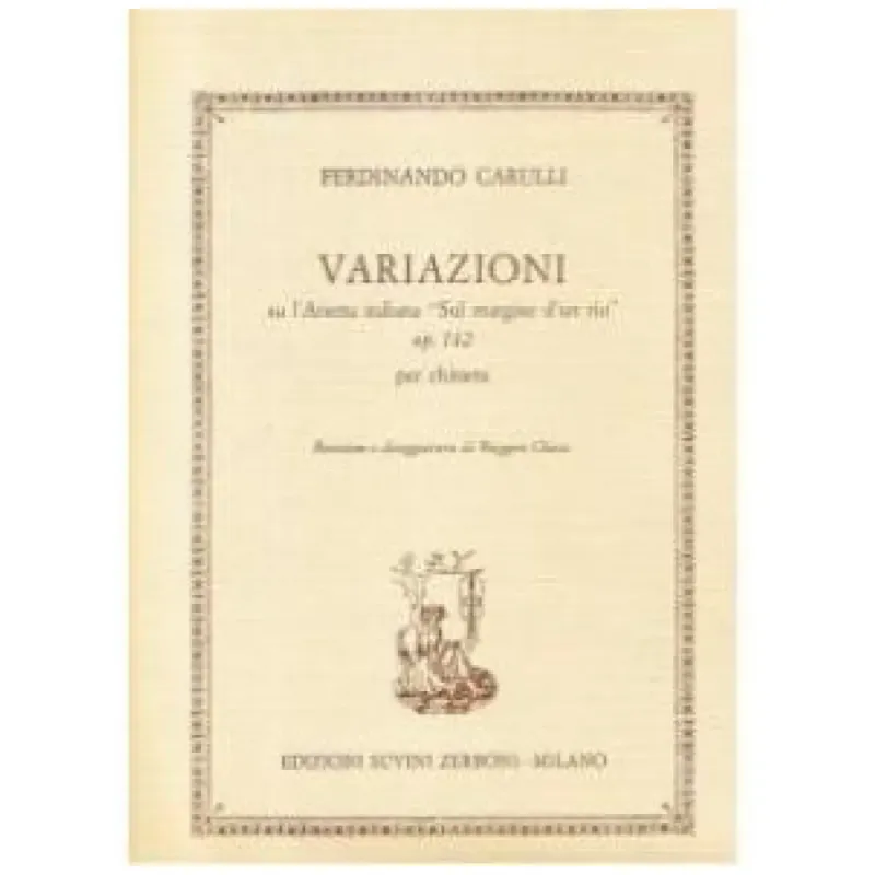 FERDINANDO CARULLI VARIAZIONI OP.142 Ultima Occasione