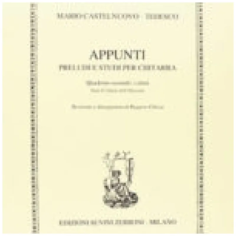 MARIO CASTELNUOVO TEDESCO APPUNTI PRELUDI E STUDI QUADERNO SECONDO PARTE I° Più Venduto
