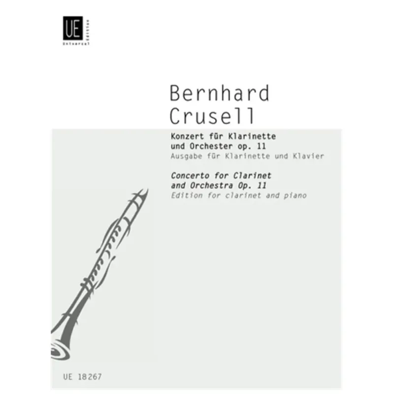 Offerta Lampo BERNHARD CRUSELL CONCERTO OP. 11 (WESTON) PER CLARINETTO E ORCHESTRA