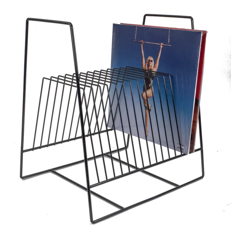 Esclusivo Studio 57 - Stand per dischi in vinile in metallo (Black)