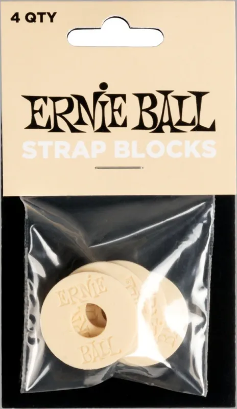 Popolare Ernie Ball 5624 Strap Blocks, Cream, 4 pc