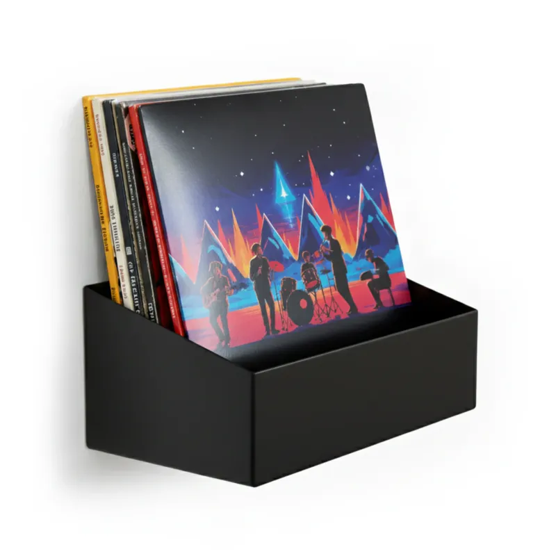 Studio 57 Vinyl Væghylde Large (sort) Non Perdere