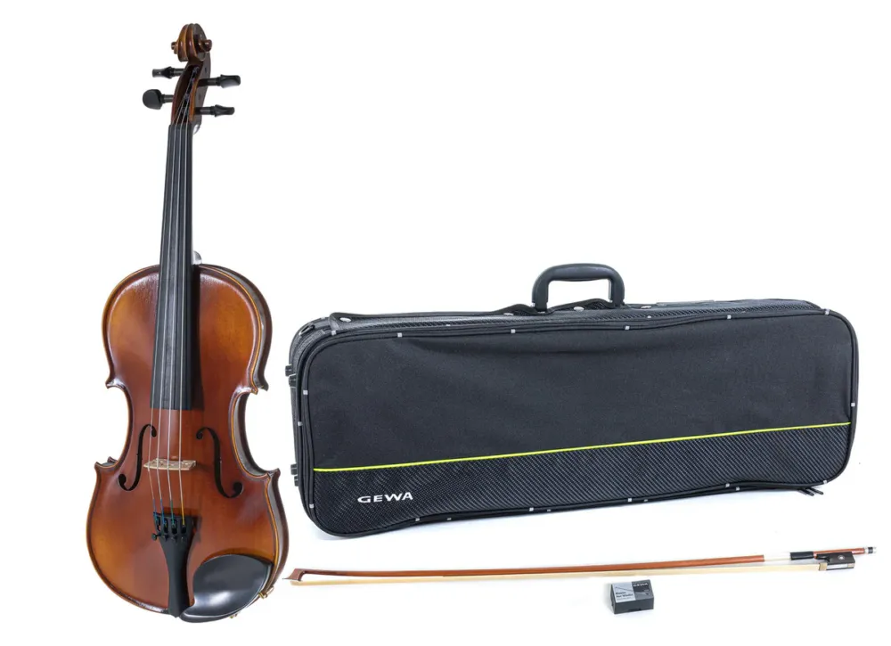GEWA Violin Allegro - 4/4 lefthand (Ready to play incl. violin case, Massaranduba bow, Larsen Aurora strings, transport-secured) Direttamente Dal Produttore