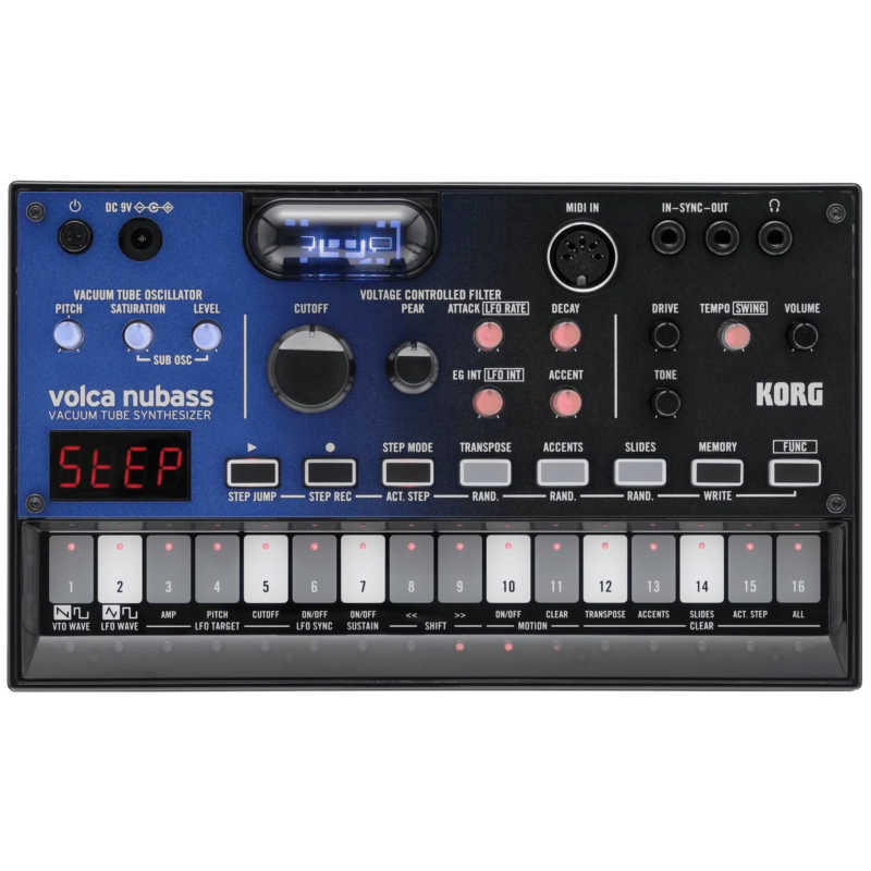 Promo Stagionale KORG VOLCA NUBASS ANALOGUE BASS MACHINE MODULO SINTETIZZATORE MONOFONICO ANALOGICO DI BASSI CON TECNOLOGIA NUTUBE