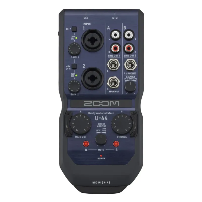 ZOOM U44 INTERFACCIA AUDIO PORTATILE 4 IN / 4 OUT U-44 Occasione Imperdibile