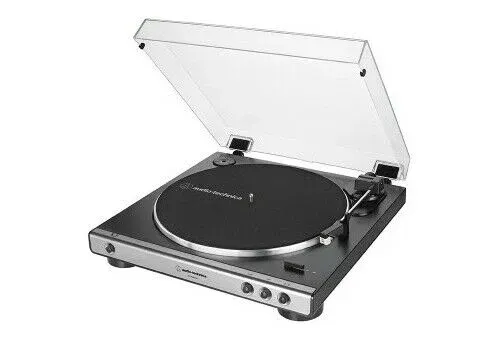 AUDIO TECHNICA AT-LP60X USB GM GIRADISCHI CON TRASMISSIONE A CINGHIA CON USB GUNMETAL/BLACK Esclusivo