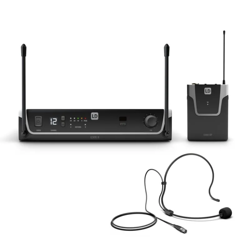 LD SYSTEMS U305 BPH - Sistema per Radiomicrofono con Bodypack e Headset - 584 - 608 MHz Prezzo Basso