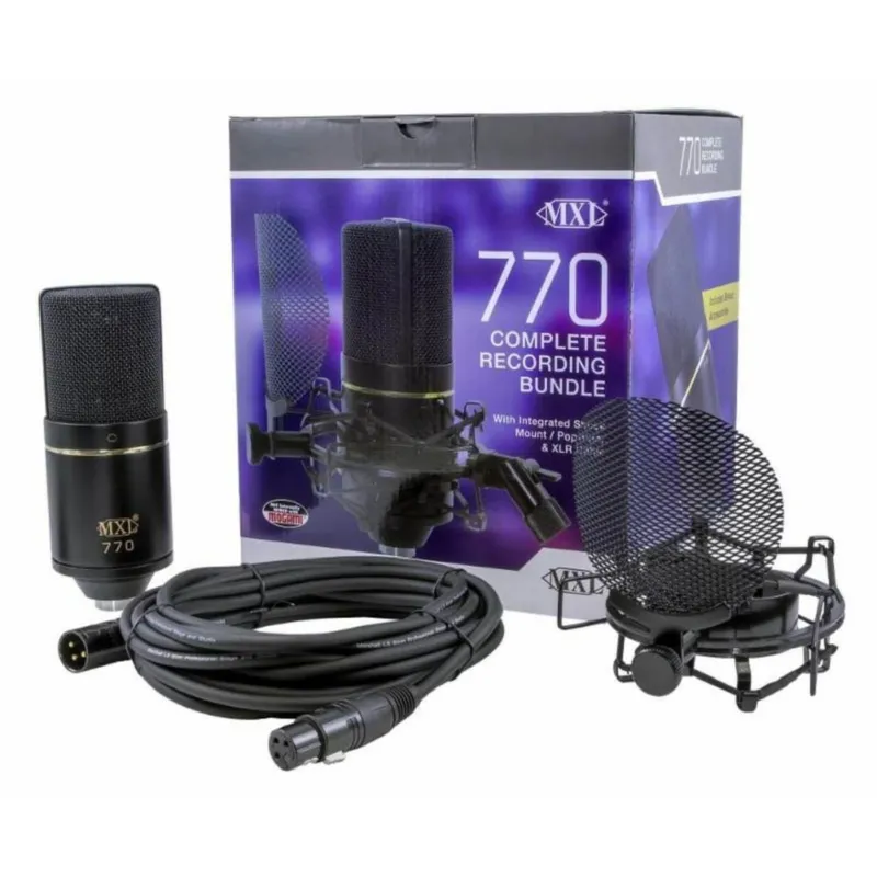 Mxl 770 complete kit microfono da studio con supporto smp1pf e cavo Soddisfatti O Rimborsati