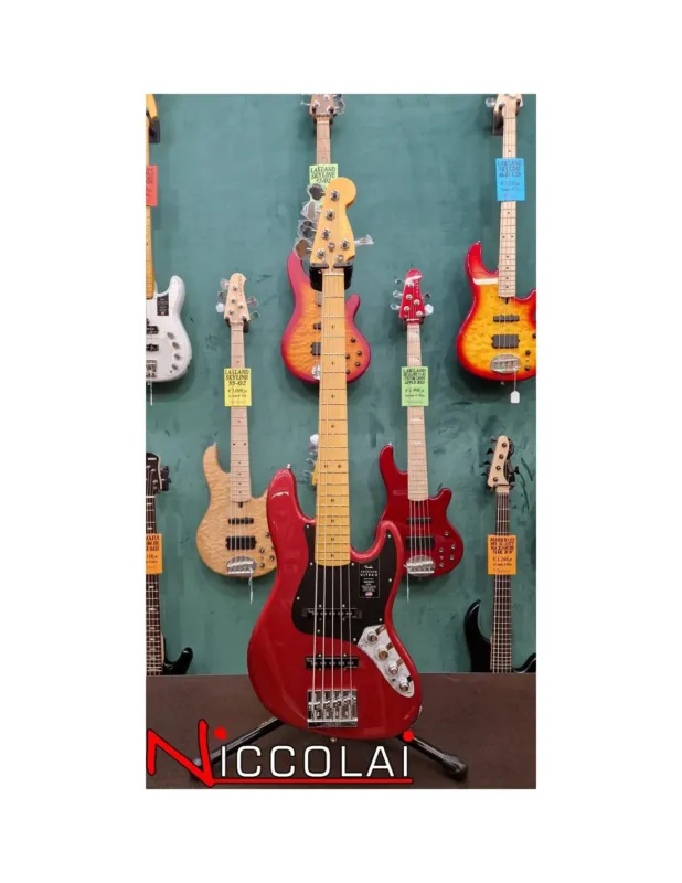 FENDER American Ultra II Jazz Bass V, Maple Fingerboard, Sinister Red Compra Online